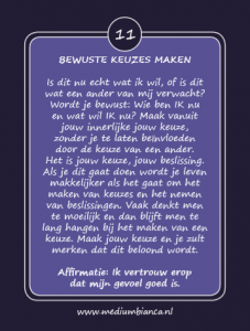 Inspiratiekaarten Bewuste keuzes maken kaart 11 Medium Bianca.nl