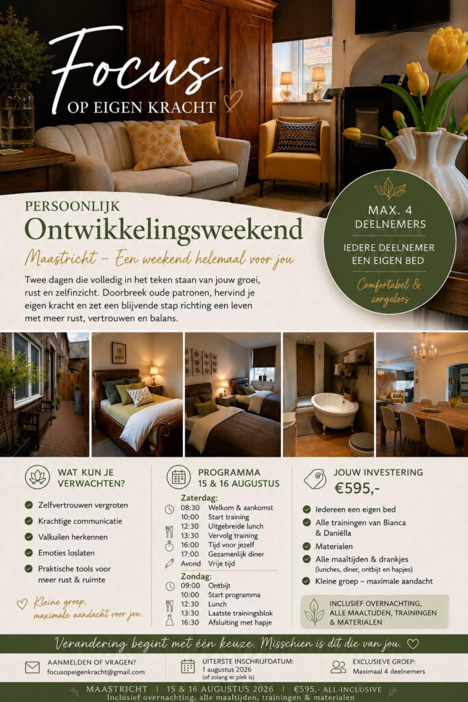 Focus Op Eigen Kracht ontwikkelweekend in Maastricht Zuid-Limburg